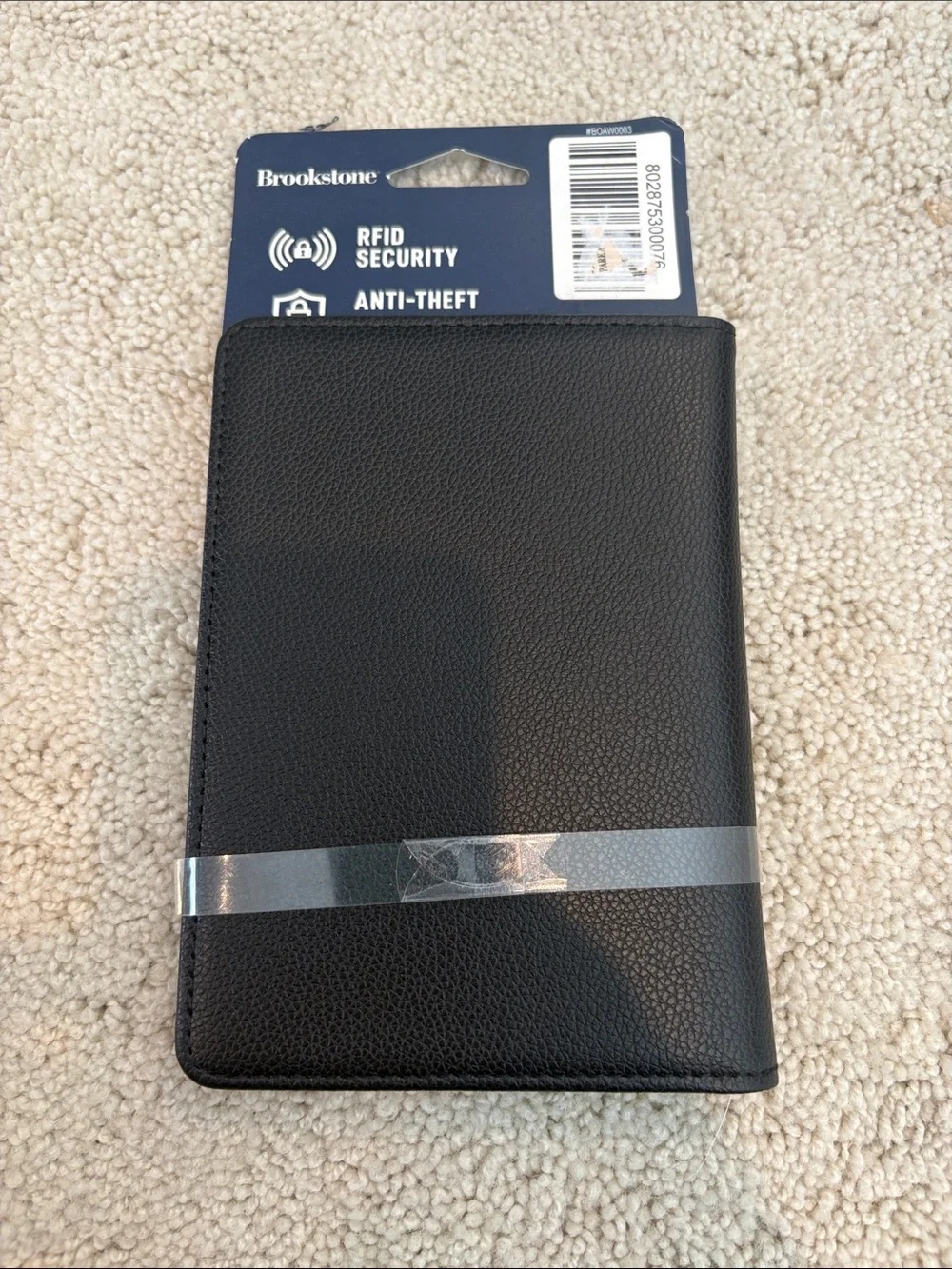 Brookstone RFID Blocking Passport Wallet - Black